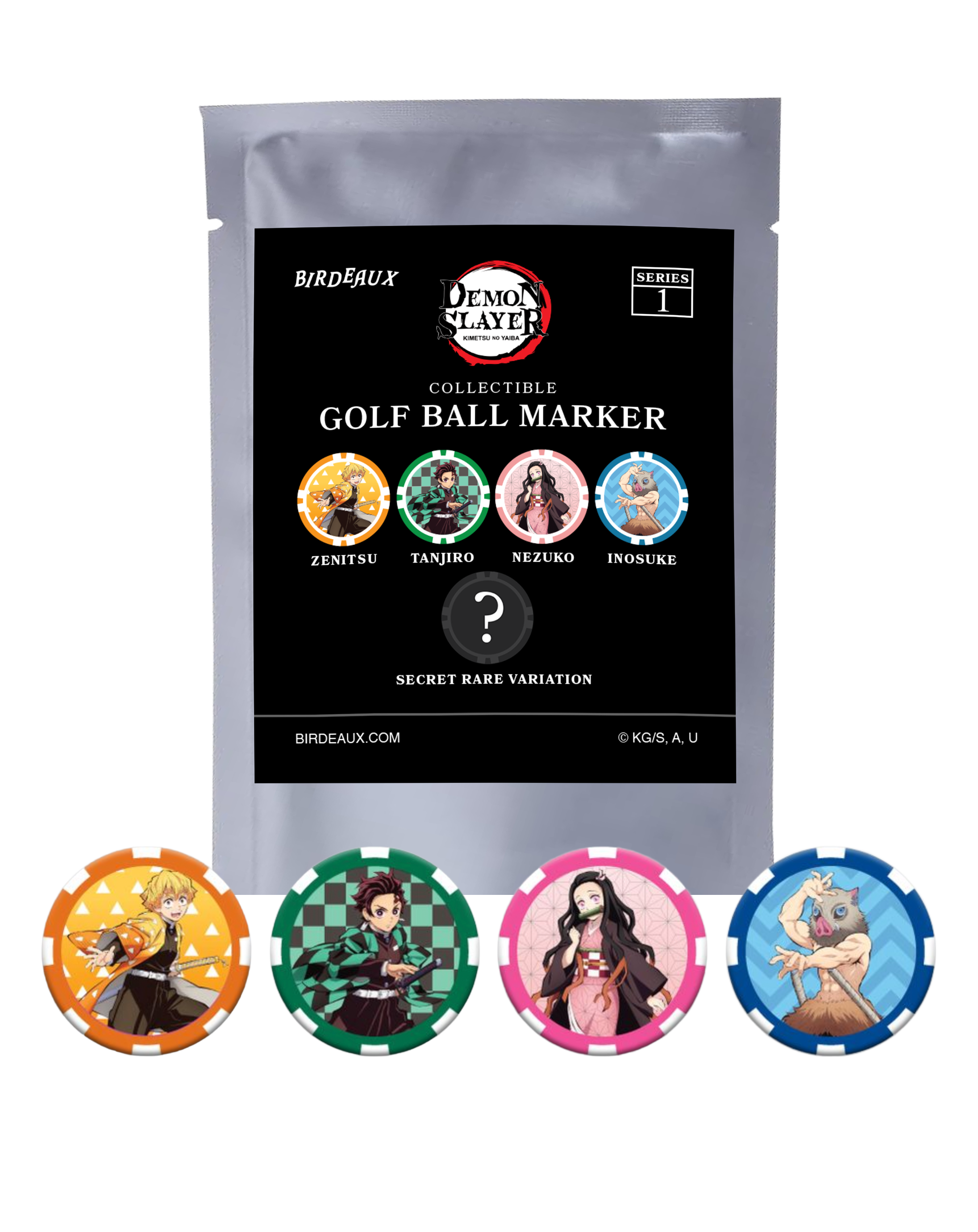 Birdeaux x Demon Slayer Golf Ball Marker Blind Bag