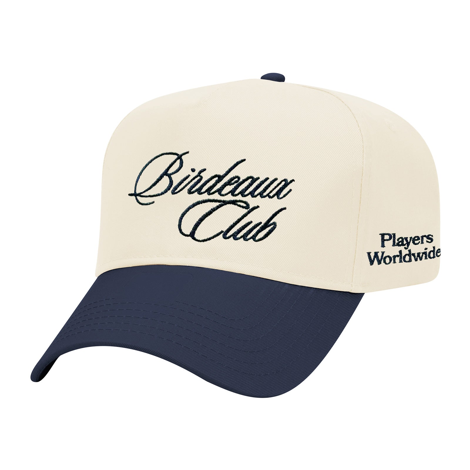 Birdeaux Club Script Two Tone Golf  Hat